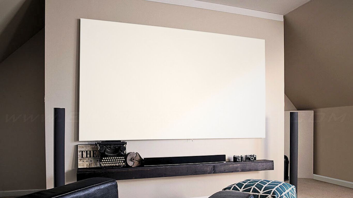 How To Mount A Fixed Projector Screen On Drywall