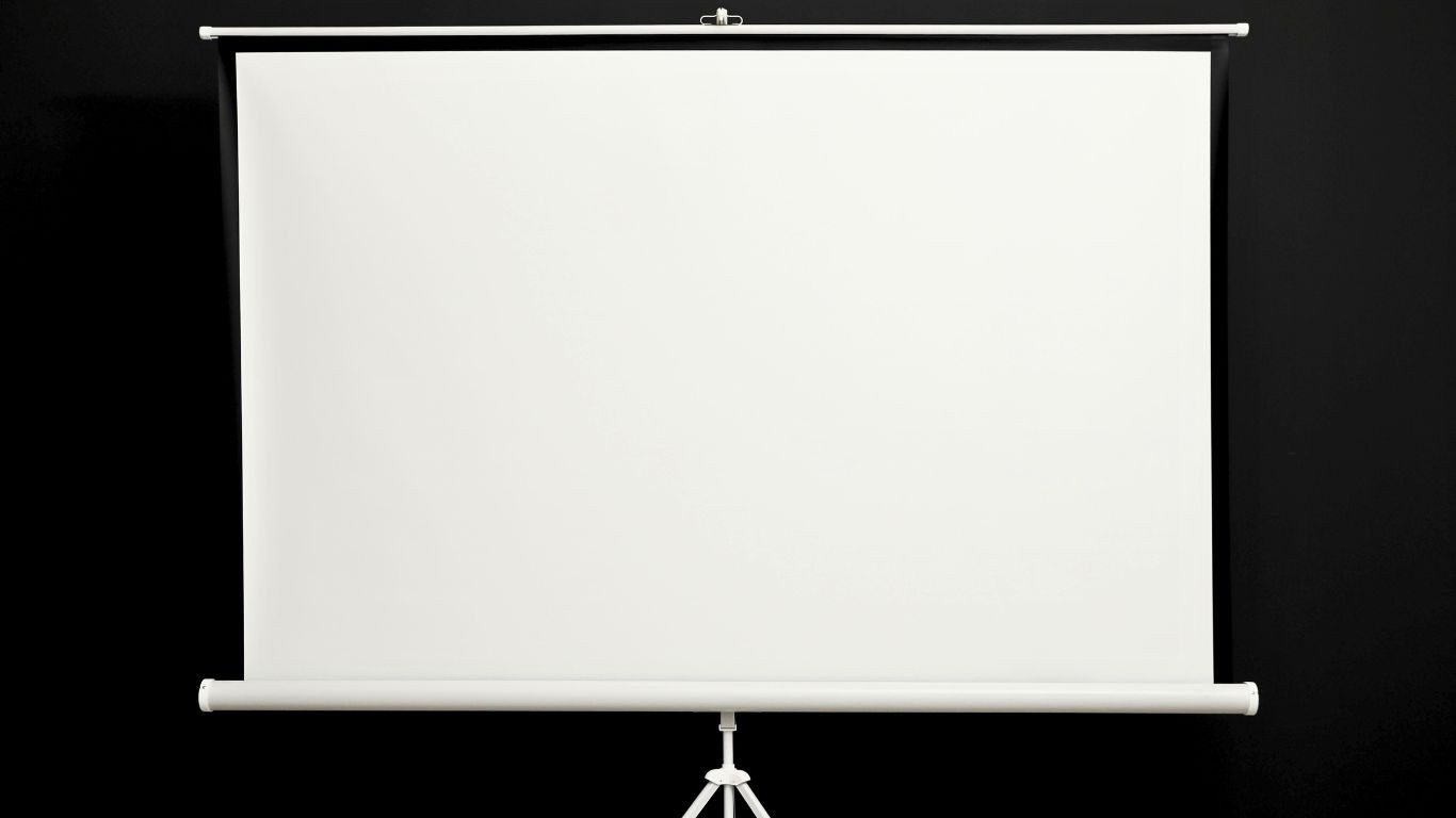 White Screen Projector