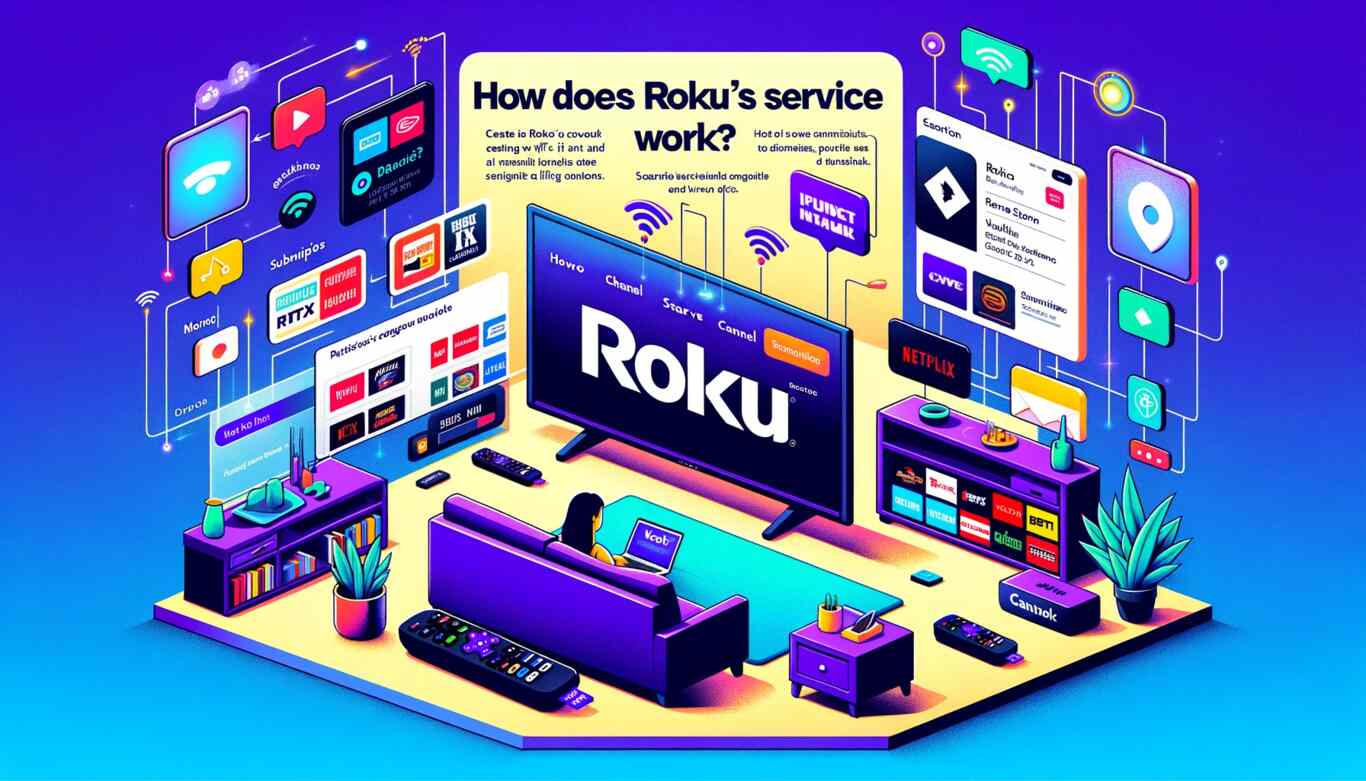 How does Roku's service work